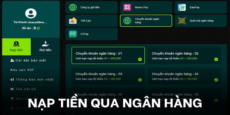 Gửi vốn bằng cách chuyển khoản siêu đơn giản